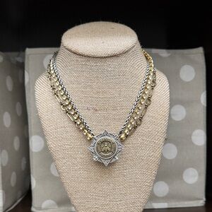 Gold, Brass and Silver Women's Necklace